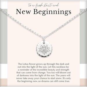 14k Gold Plated Sterling Silver Adjustable Chain Lotus Pendant Necklace